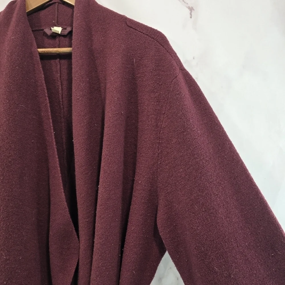 Anthropologie Robe Womens XL Red Moth Wool Blend Housecoat Bath Mayella